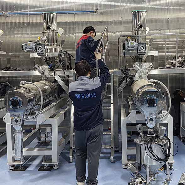 绿云一号球磨机输送安装现场