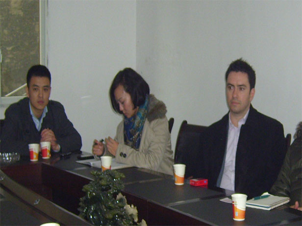 外商来公司洽谈