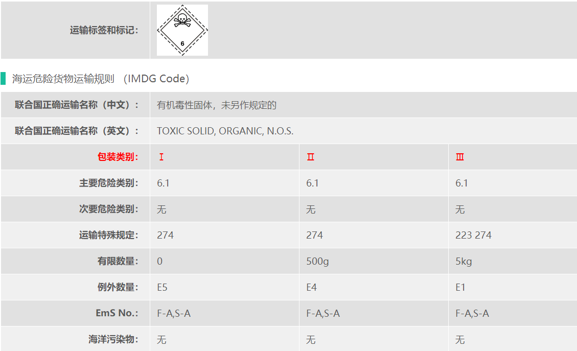 对氟硝基苯危险品出口介绍