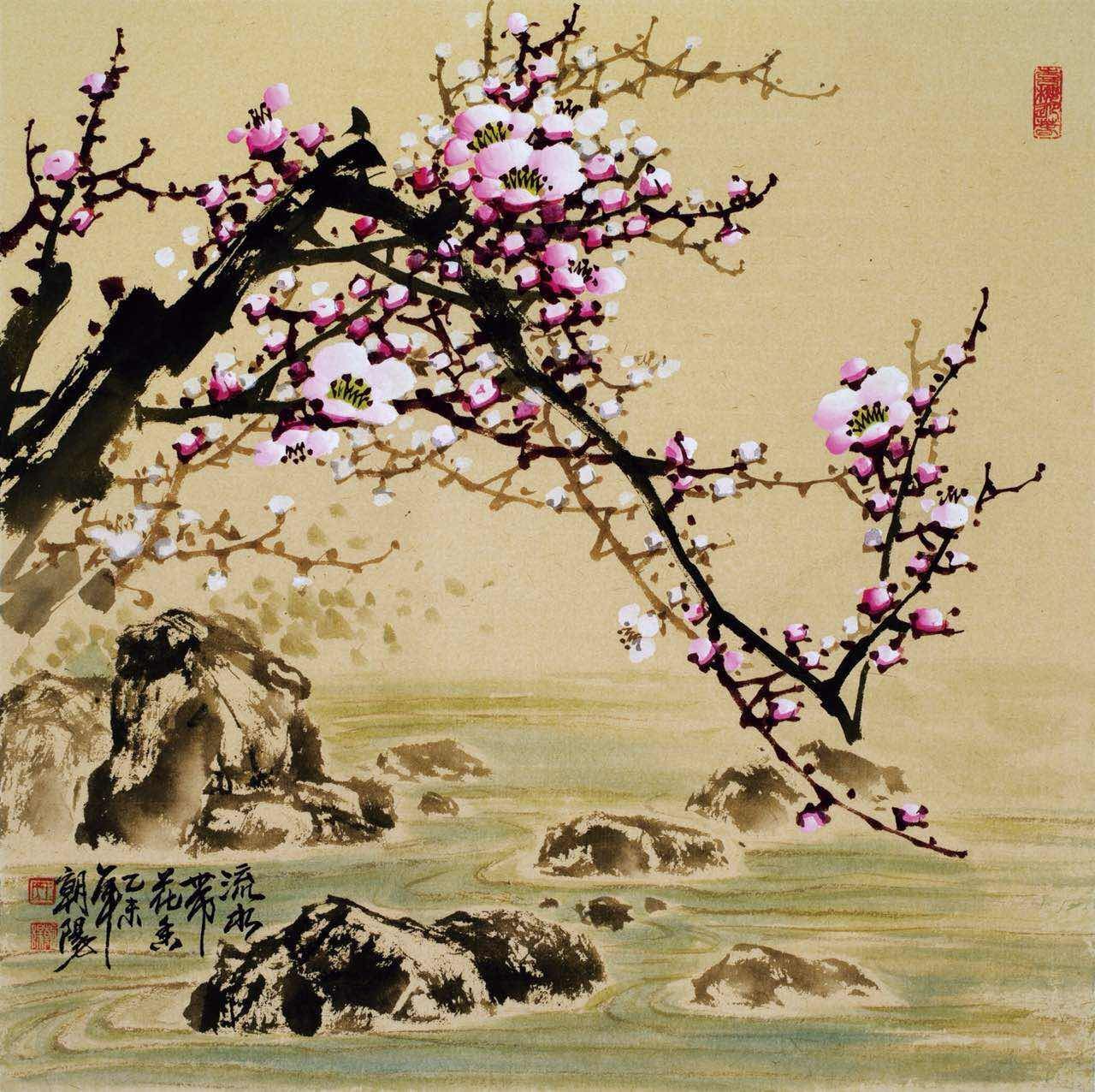 王朝阳—梅花作品鉴赏-艺术名家-宕昌县青年书法家协会