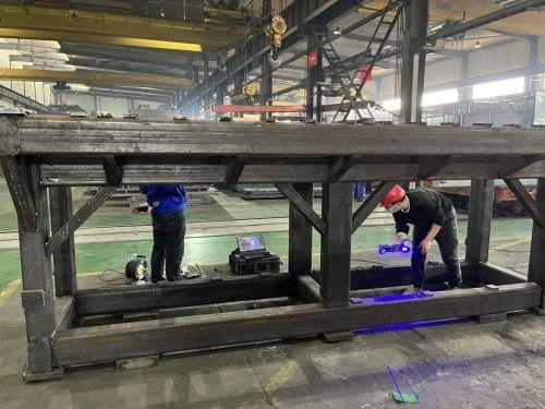 直击现场 | 4.5米长焊接件FreeScan UE 20分钟完成高精度三维扫描！