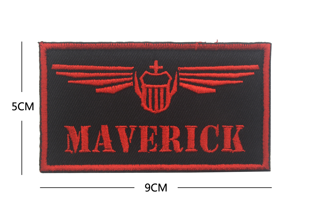 v00748maverick美国海军特级飞行胸条刺绣