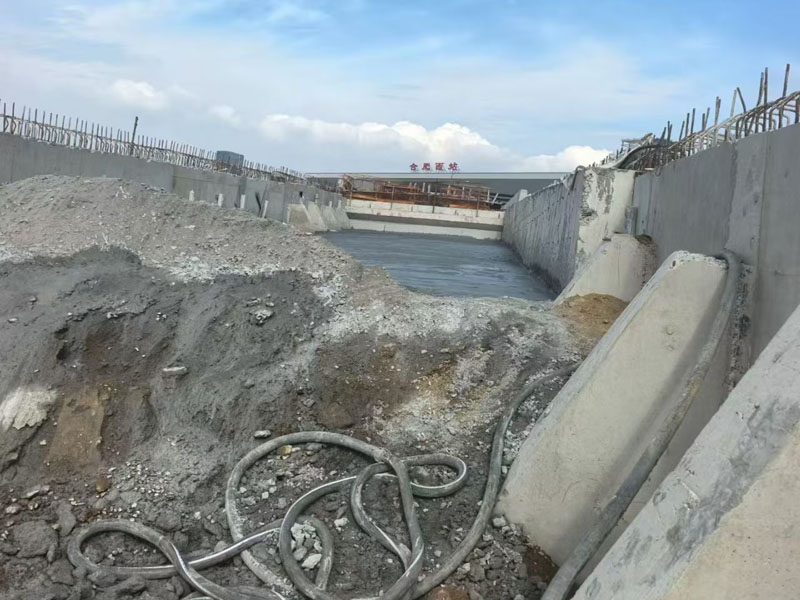 ?合肥西站進(jìn)站匝道發(fā)泡混凝土填充