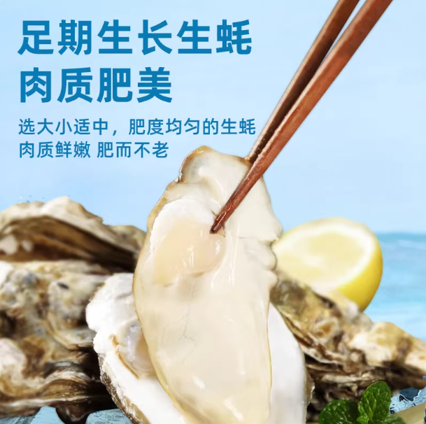 千牛农乳山生蚝鲜活牡蛎海蛎子海鲜烧烤食材刺身整箱