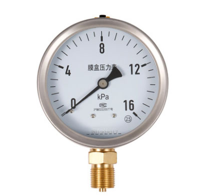 YE-100B不锈钢膜盒压力表